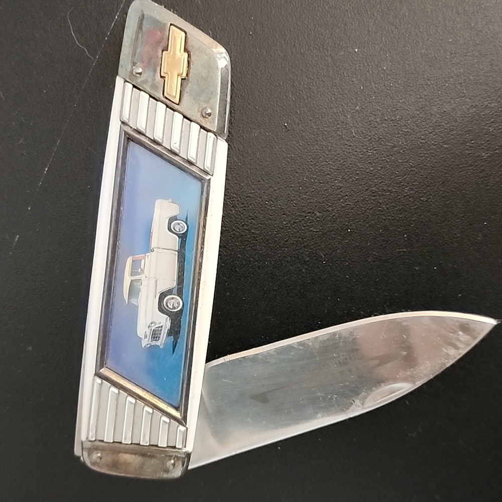 FRANKLIN MINT : CHEVROLET 3100 1955 CAMEO CARRIER Collector Knife